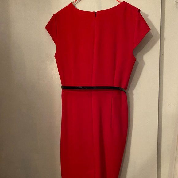 Studio I Red Fully Lined Cocktail Dress Size 10 NWOT - Picture 3 of 8